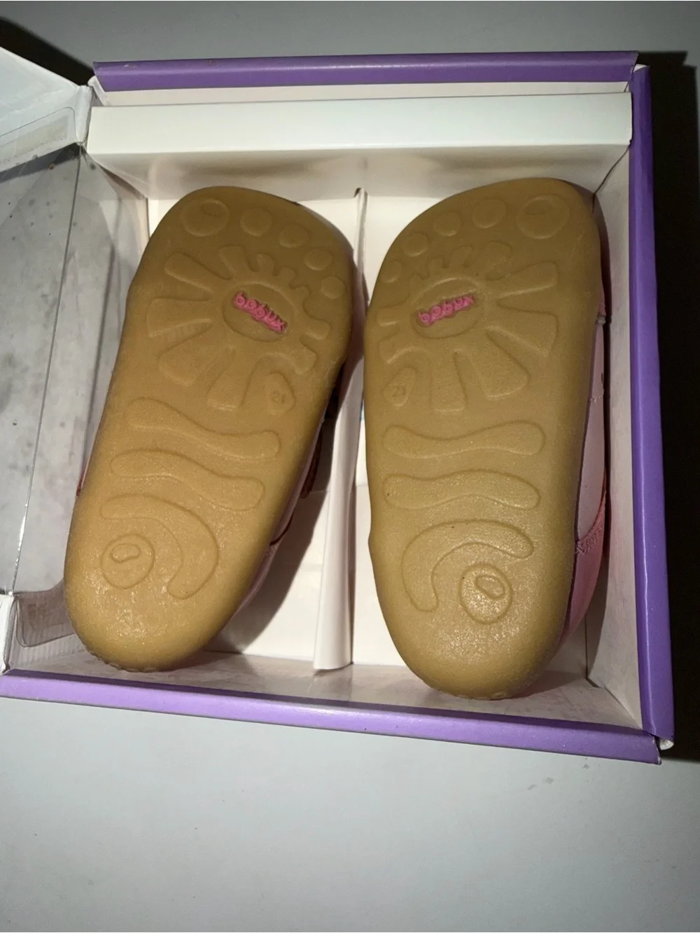 NWT Bobux Step Up Pink Leather First Walker Shoes | Size 5 US 21 EU